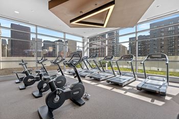 Fitness center at the elle apartments in chicago, il 60605